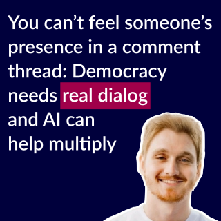 Lukas Salecker about deliberAIde and why generative AI makes a difference in deliberative democracy
