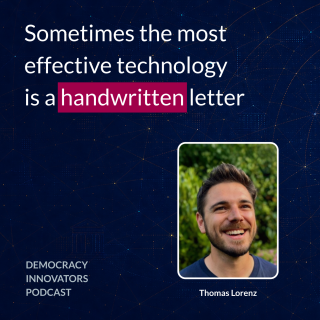 Thomas Lorenz on Brief nach Berlin, lowering barriers to participation & open-source civic tech